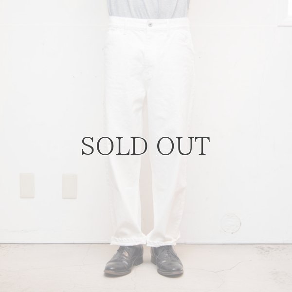 画像12: 赤耳（セルヴィッチ）ホワイトデニムワイドペインターインステップカットパンツ【MADE IN JAPAN】『日本製』/ Upscape Audience