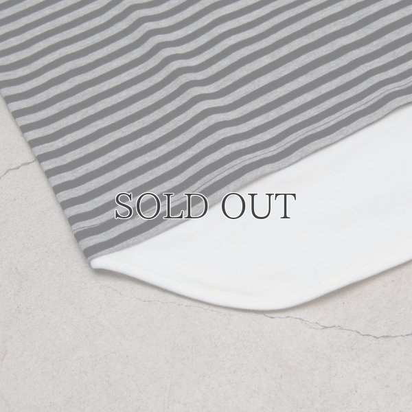 画像14: コーマ天竺×シルケットボーダーレイヤード半袖カットソー / Upscape Audience