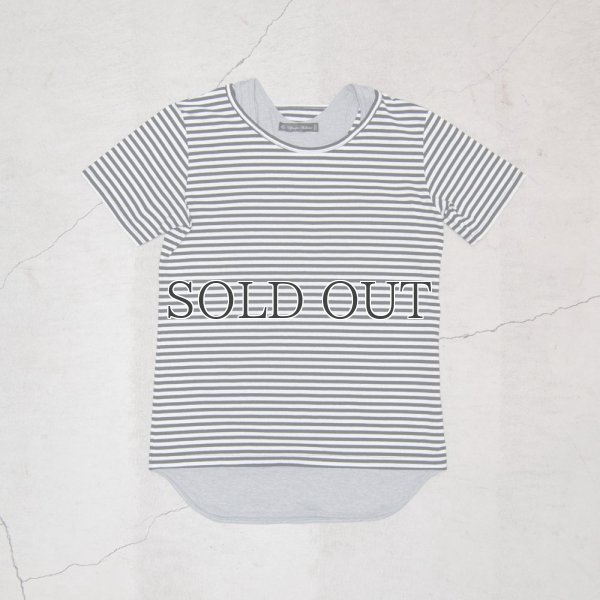 画像11: コーマ天竺×シルケットボーダーレイヤード半袖カットソー / Upscape Audience