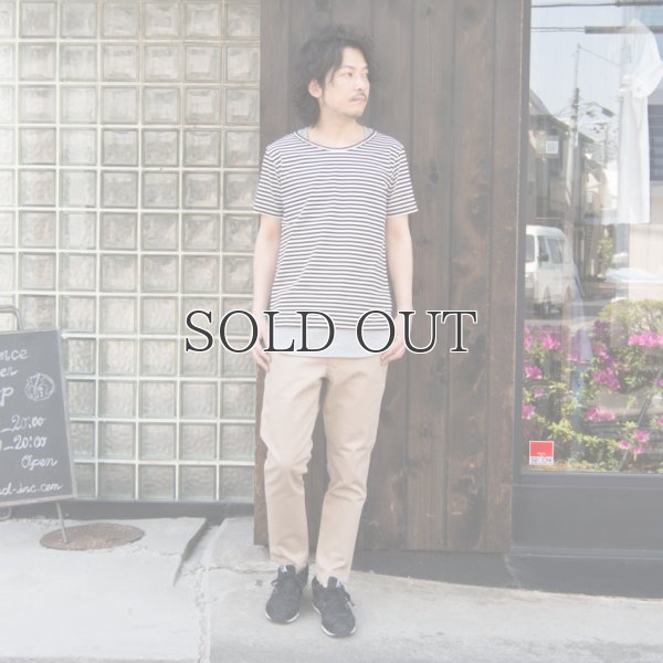 画像6: コーマ天竺×シルケットボーダーレイヤード半袖カットソー / Upscape Audience