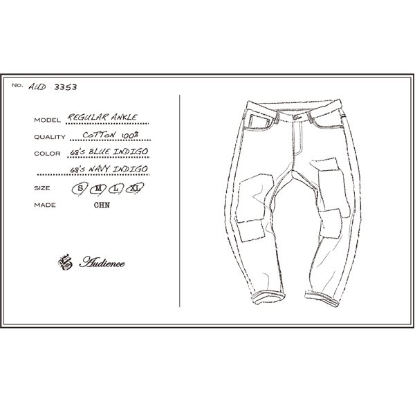 画像13: 赤耳（セルヴィッチ）68'sヴィンテージリペアアンクルパンツ / Audience