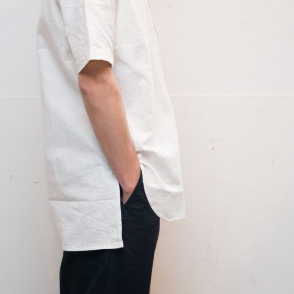 画像9: 【RE PRICE/価格改定】コットンリネンキャンバスボタンダウンプルオーバーシャツ【MADE IN JAPAN】『日本製』/ Upscape Audience