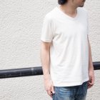 More photos1: 【RE PRICE/価格改定】オーガニックコットン天竺Vネック半袖Tシャツ【MADE IN JAPAN】『日本製』/ Upscape Audience