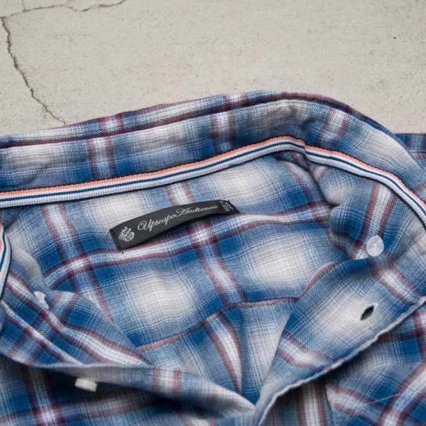 画像20: 【RE PRICE / 価格改定】オンブレチェックボタンダウンワンカラーボタン長袖シャツ【MADE IN JAPAN】『日本製』/ Upscape Audience