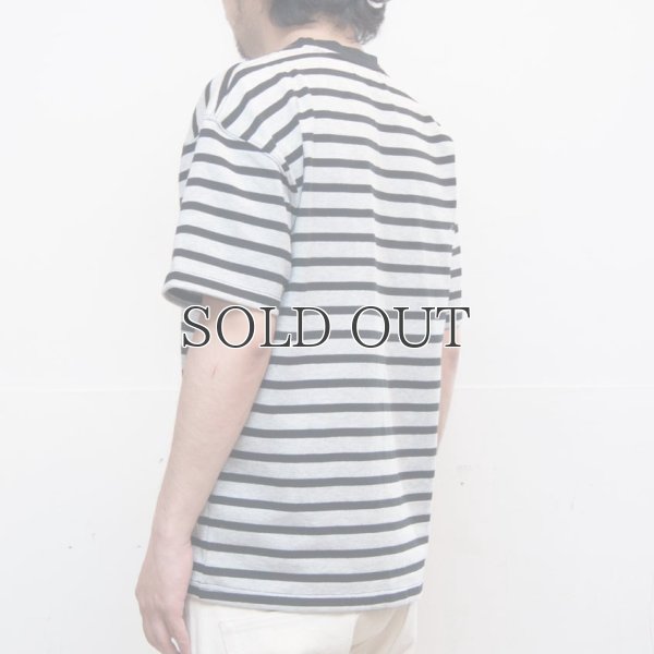 画像8: BSQボーダークルーネック胸ポケ付ビックT 【MADE IN JAPAN】『日本製』/ Upscape Audience