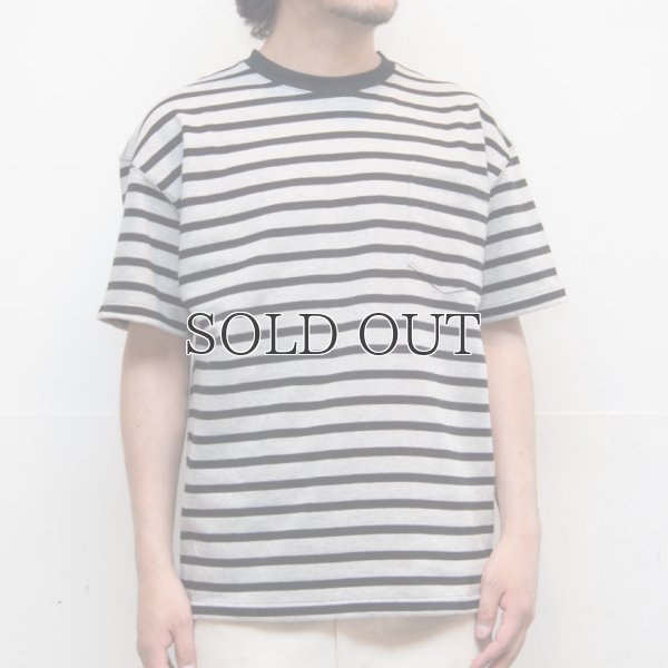 画像6: BSQボーダークルーネック胸ポケ付ビックT 【MADE IN JAPAN】『日本製』/ Upscape Audience