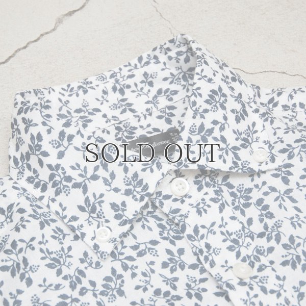 画像10: 小花柄リネンワイドスプレッドカラーボタンダウン長袖シャツ [Lady's] 【MADE IN JAPAN】『日本製』/ Upscape Audience