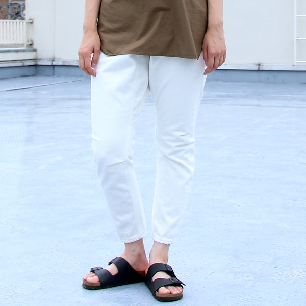 画像3: 【RE PRICE/価格改定】赤耳（セルヴィッチ）ホワイトデニムロークロッチアンクルパンツ [Lady's]【MADE IN JAPAN】『日本製』 / Upscape Audience