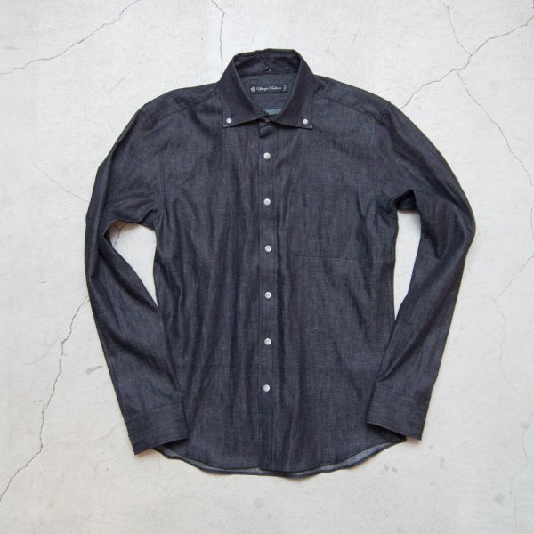 画像9: 【RE PRICE / 価格改定】麻混デニムワイドスプレッド長袖シャツ [Lady's]【MADE IN JAPAN】『日本製』/ Upscape Audience