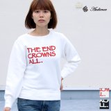 【RE PRICE/価格改定】オールドプリント"The End Crowns All."ヴィンテージガゼットクルーネックスウェット [Lady's] / Audience