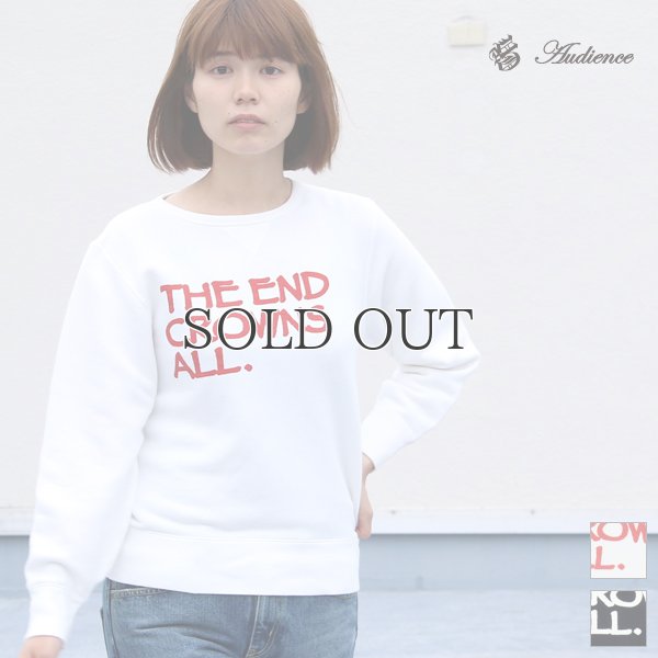 画像1: 【RE PRICE/価格改定】オールドプリント"The End Crowns All."ヴィンテージガゼットクルーネックスウェット [Lady's] / Audience