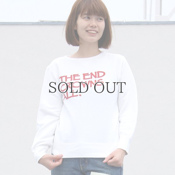 画像2: 【RE PRICE/価格改定】オールドプリント"The End Crowns All."ヴィンテージガゼットクルーネックスウェット [Lady's] / Audience