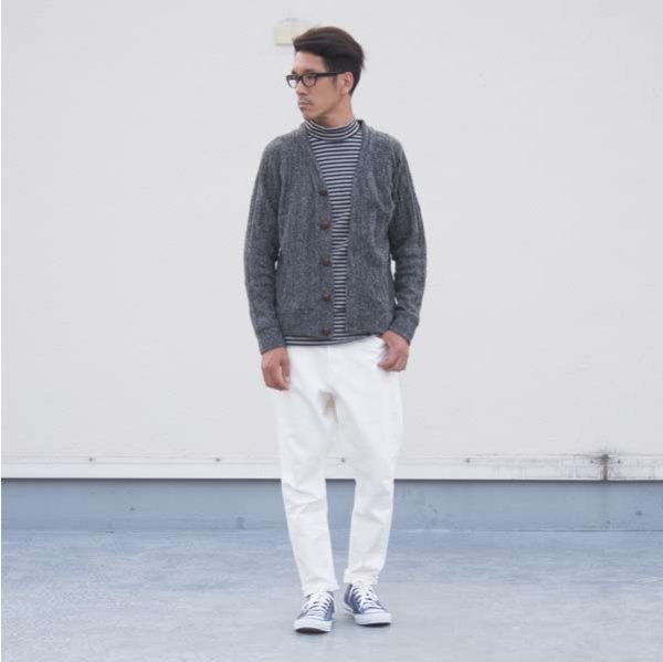 画像7: 【RE PRICE/価格改定】エコネップケーブルくるみボタン長袖カーディガン【MADE IN JAPAN】『日本製』/ Upscape Audience
