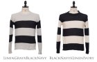More photos1: 【RE PRICE/価格改定】French Linen（フランスリネン）鹿の子太ボーダークルーネック長袖ニット [Lady's]【MADE IN JAPAN】『日本製』/ Audience