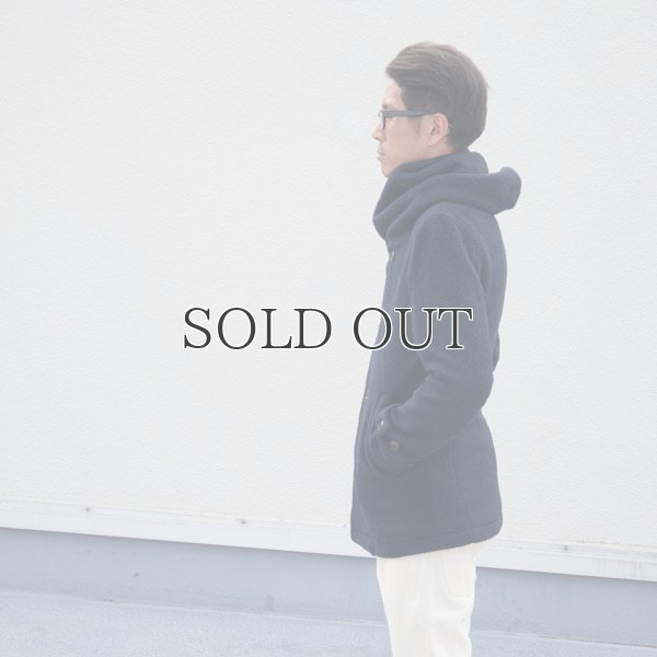 画像7: スライバーウールニットショールカラーフードPコート 【送料無料】 / Audience