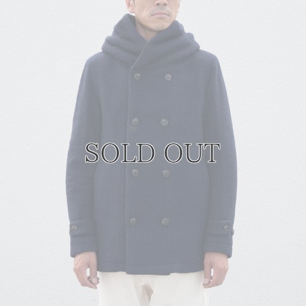 画像3: スライバーウールニットショールカラーフードPコート 【送料無料】 / Audience