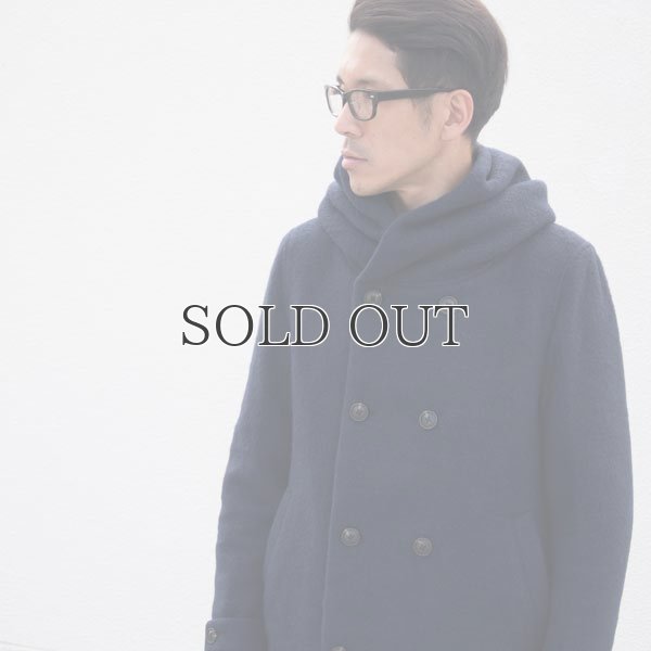 画像6: スライバーウールニットショールカラーフードPコート 【送料無料】 / Audience