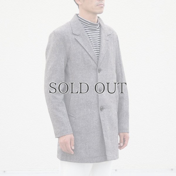 画像6: ネップウールツイードキルトスタンドカラーコート【送料無料】 / Audience