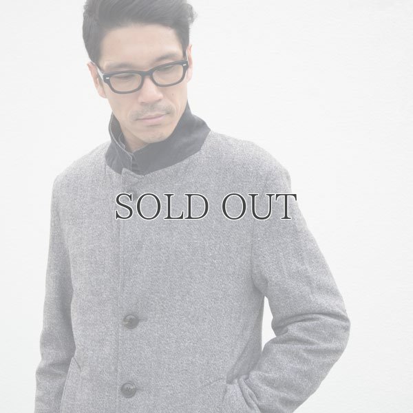 画像8: ネップウールツイードキルトスタンドカラーコート【送料無料】 / Audience