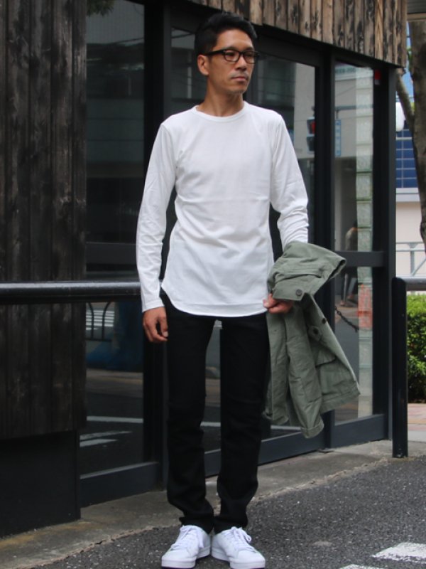 画像14: 【RE PRICE/価格改定】コーマ天竺ロング丈長袖Tシャツ【MADE IN JAPAN】『日本製』/ Upscape Audience