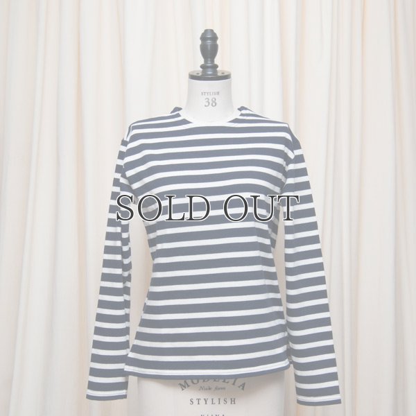 画像5: BSQ度詰ボーダー天竺 クルーネック長袖カットソー [Lady's]【MADE IN JAPAN】『日本製』 / Upscape Audience