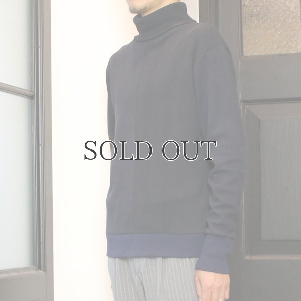 画像13: BOROライク ランダムワッフル タートルネックニット【MADE IN JAPAN】『日本製』/ Upscape Audience