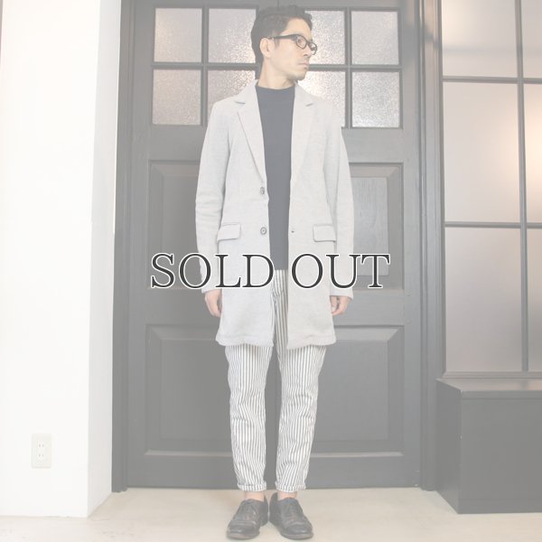 画像8: 裏ボーダー鹿の子2Bチェスターコート / Audience