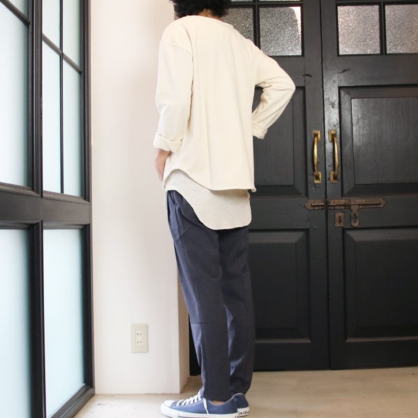 画像10: 【RE PRICE / 価格改定】Basque10オンス（バスク天竺）ボートネックビックカットソー長袖【MADE IN JAPAN】『日本製』 / Upscape Audience