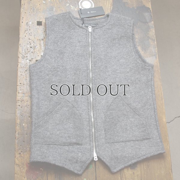 画像20: スライバーニットミルドノーカラーZipベスト【MADE IN JAPAN】『日本製』 / Upscape Audience