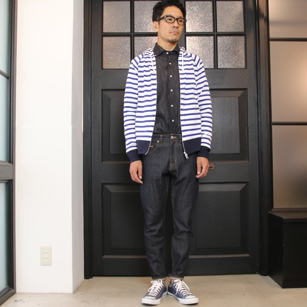 画像16: 【RE PRICE / 価格改定】BSQボーダー長袖ジップパーカー【MADE IN JAPAN】『日本製』/ Upscape Audience