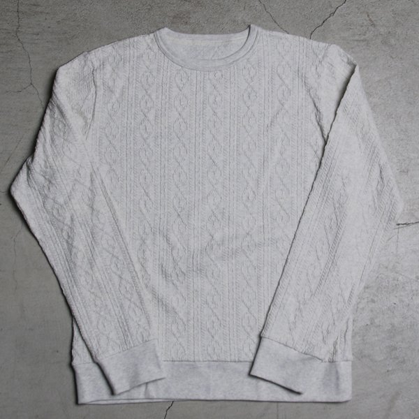 画像18: 【RE PRICE/価格改定】ケーブルクルーネック長袖ニットソー【MADE IN JAPAN】『日本製』/ Upscape Audience