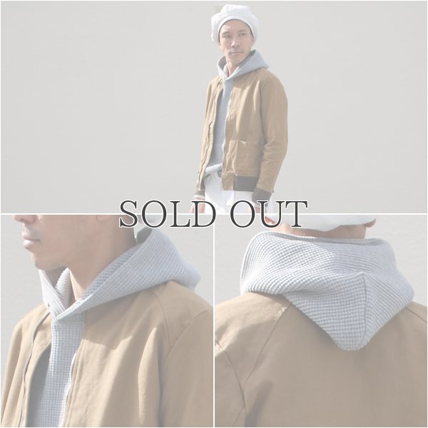 画像8: 【RE PRICE/価格改定】ビッグワッフルプルオーバーフードパーカ【MADE IN JAPAN】『日本製』 / Upscape Audience