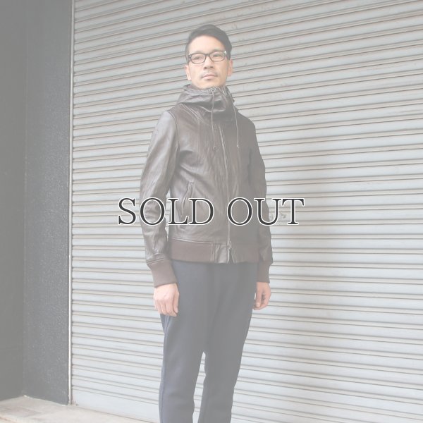 画像3: ラムレザー ビックスタンドフードブルゾン 【送料無料】 / Audience