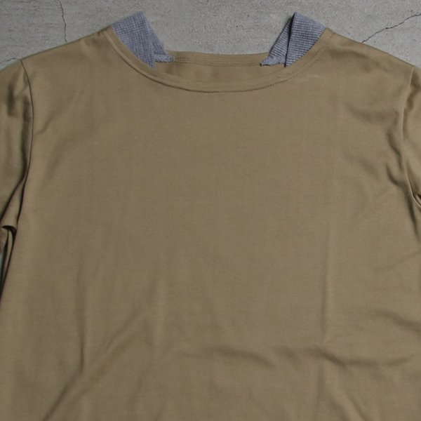 画像11: 【RE PRICE/価格改定】コーマ天竺×度詰ワッフルボートネックレイヤード5分袖ビックTEE【MADE IN JAPAN】『日本製』/ Upscape Audience