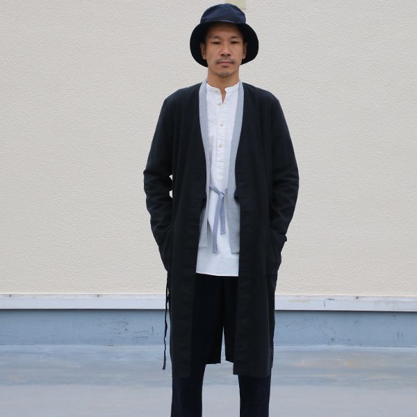 画像10: 【RE PRICE / 価格改定】ソフトリネンコットンキャンバスガウン_Coat【MADE IN JAPAN】『日本製』  / Upscape Audience