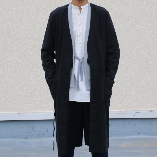 画像11: 【RE PRICE / 価格改定】ソフトリネンコットンキャンバスガウン_Coat【MADE IN JAPAN】『日本製』  / Upscape Audience