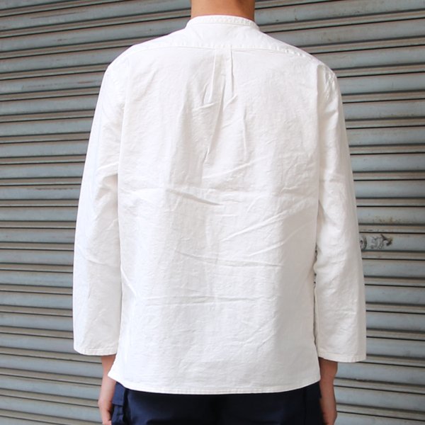 画像14: 綿麻キャンバス マオカラー9/S シャツジャケット【MADE IN JAPAN】『日本製』/ Upscape Audience