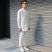 画像17: 【RE PRICE / 価格改定】インディゴサッカーストライプバンドカラーオーバサイズロング長袖_Shirts【MADE IN JAPAN】『日本製』/ Upscape Audience