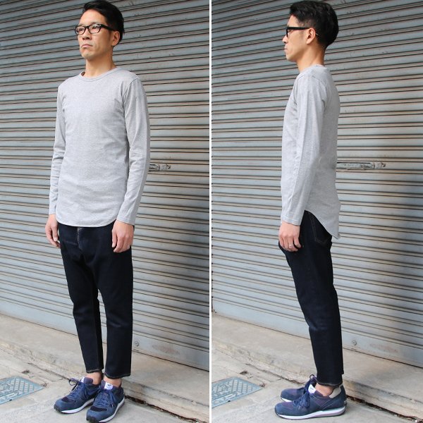 画像9: 【RE PRICE/価格改定】コーマ天竺ロング丈長袖Tシャツ【MADE IN JAPAN】『日本製』/ Upscape Audience