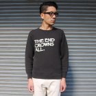 More photos2: 【RE PRICE/価格改定】オールドプリント"The End Crowns All."ヴィンテージガゼットクルーネックスウェット / Audience