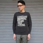 More photos3: 【RE PRICE/価格改定】オールドプリント"Constant Dripping Wears Away A Stone."ヴィンテージガゼットクルーネックスウェット / Audience