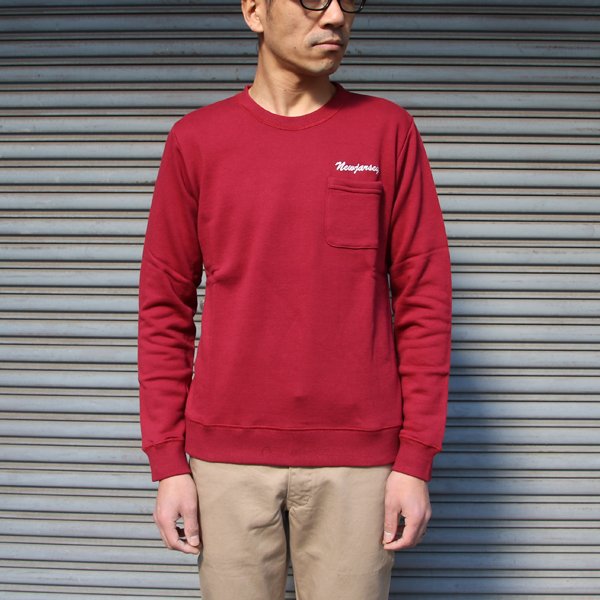 画像9: 【RE PRICE/価格改定】コーマ裏毛ポケット＆刺繍付きクルーネック長袖スウェット【MADE IN JAPAN】『日本製』/ Upscape Audience