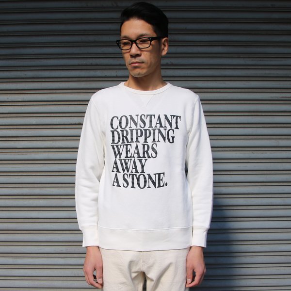 画像6: 【RE PRICE/価格改定】オールドプリント"Constant Dripping Wears Away A Stone."ヴィンテージガゼットクルーネックスウェット / Audience