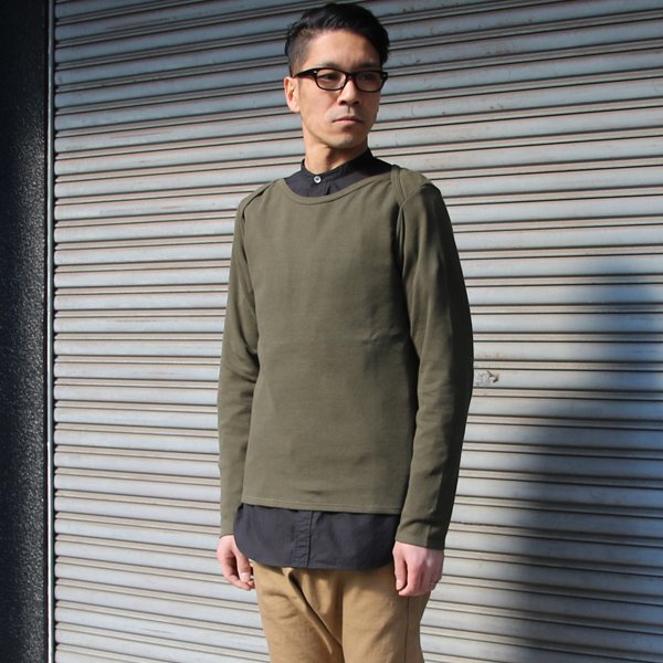 画像9: 【RE PRICE/価格改定】JPSダブルニットベイビーボートネック長袖カットソー【MADE IN JAPAN】『日本製』/ Upscape Audience