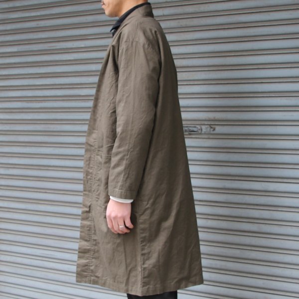画像18: 【RE PRICE / 価格改定】綿麻ムラ糸サージサムエガウン_Coat【MADE IN JAPAN】『日本製』/ Upscape Audience