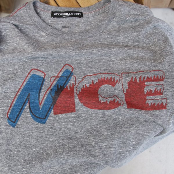 画像2: 【RE PRICE / 価格改定】"NICE" Print Tシャツ【MADE IN U.S.A】『米国製』 / WOLVES KILL SHEEP