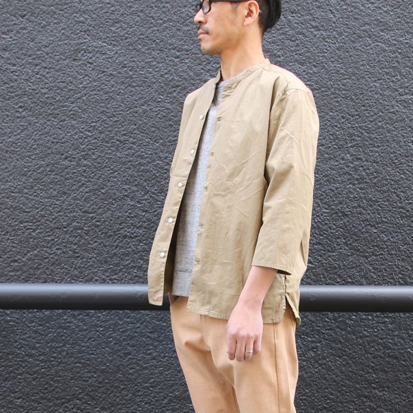 画像11: 【RE PRICE / 価格改定】コットンギャバジン マオカラー 七分袖 シャツジャケット【MADE IN JAPAN】『日本製』/ Upscape Audience