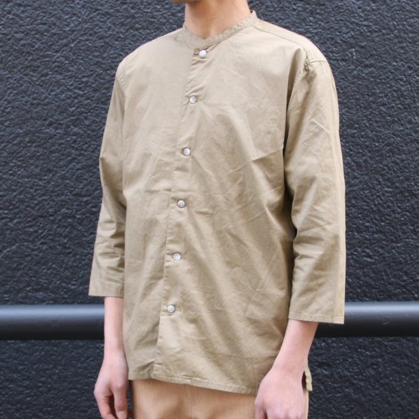 画像22: 【RE PRICE / 価格改定】コットンギャバジン マオカラー 七分袖 シャツジャケット【MADE IN JAPAN】『日本製』/ Upscape Audience