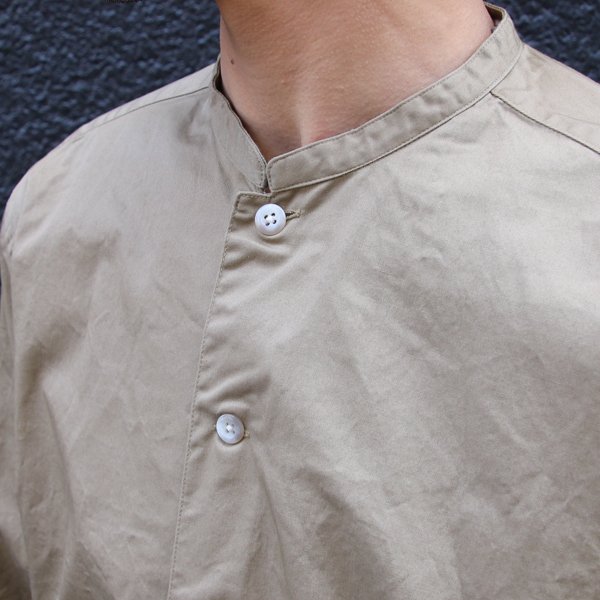 画像23: 【RE PRICE / 価格改定】コットンギャバジン マオカラー 七分袖 シャツジャケット【MADE IN JAPAN】『日本製』/ Upscape Audience