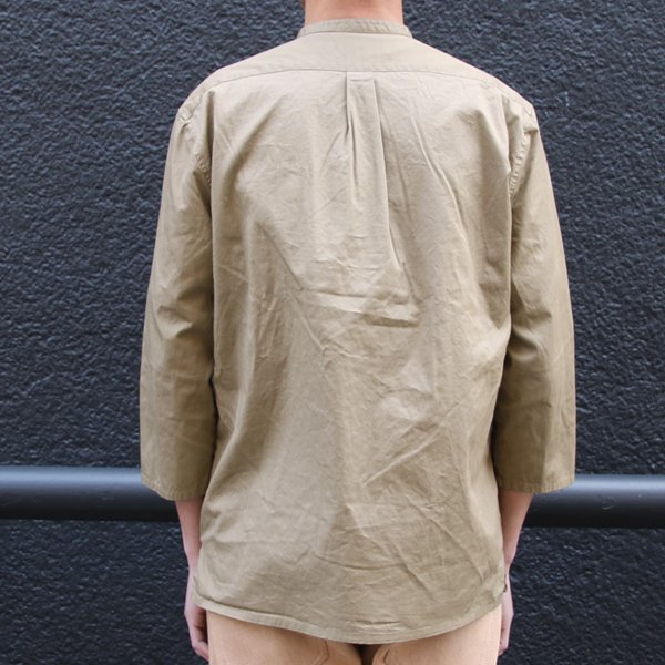 画像20: 【RE PRICE / 価格改定】コットンギャバジン マオカラー 七分袖 シャツジャケット【MADE IN JAPAN】『日本製』/ Upscape Audience